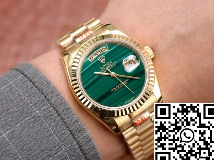 Dial Date Rolex President Day Green 18238 Malachite 0212
